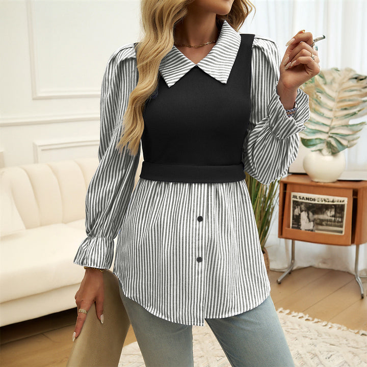 CLASSIC DUO LAYERED BLOUSE