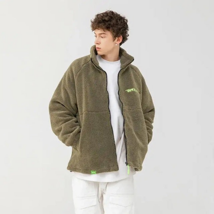 WOOL ZIPPER JACKET