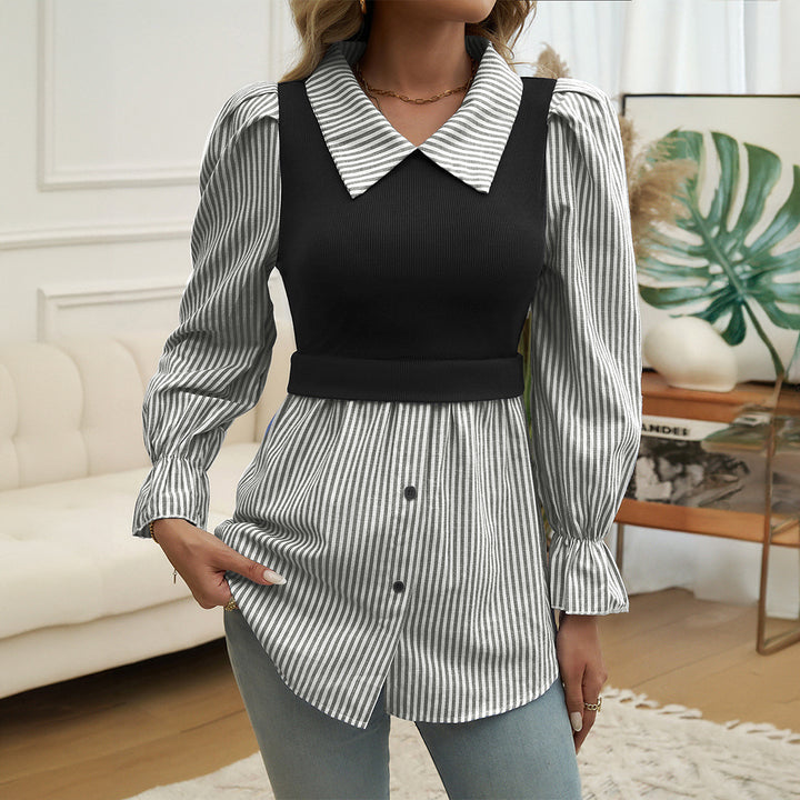 CLASSIC DUO LAYERED BLOUSE