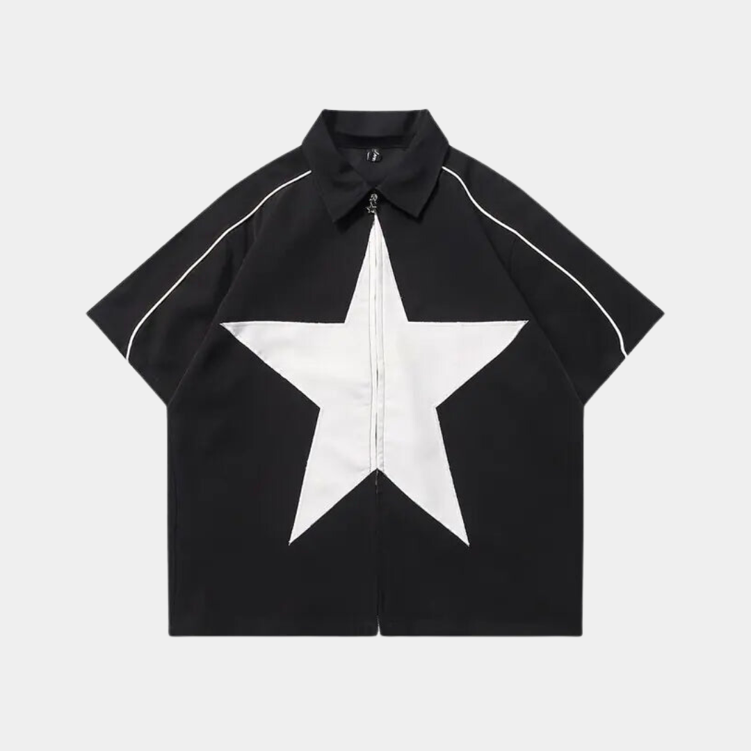 STAR ZIPPED POLO