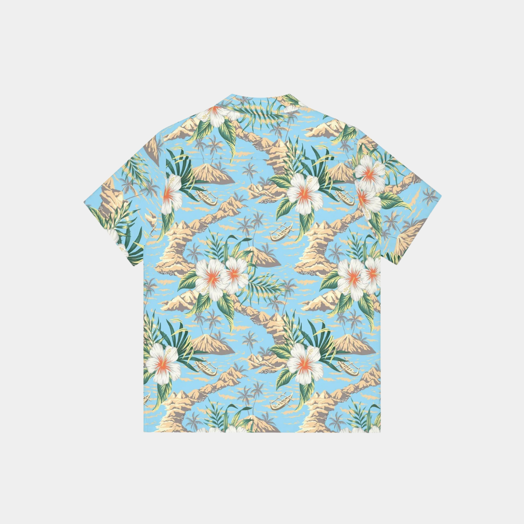 HAWAIIAN ISLAND BUTTON DOWN SHIRT