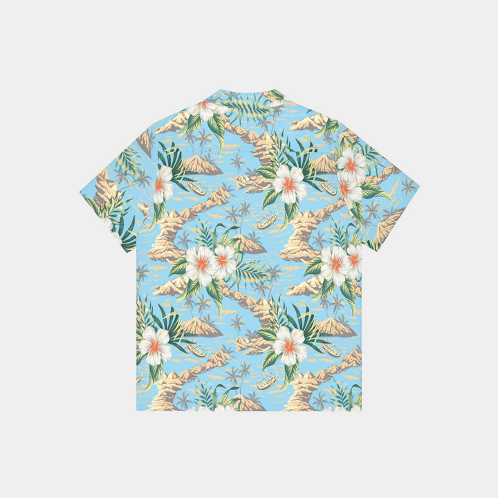 HAWAIIAN ISLAND BUTTON DOWN SHIRT