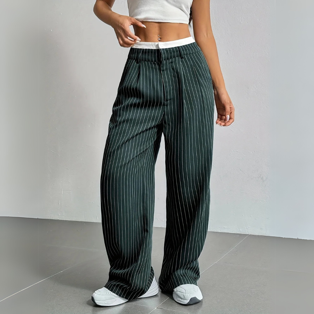 ELEGANCE PINSTRIPE TROUSERS