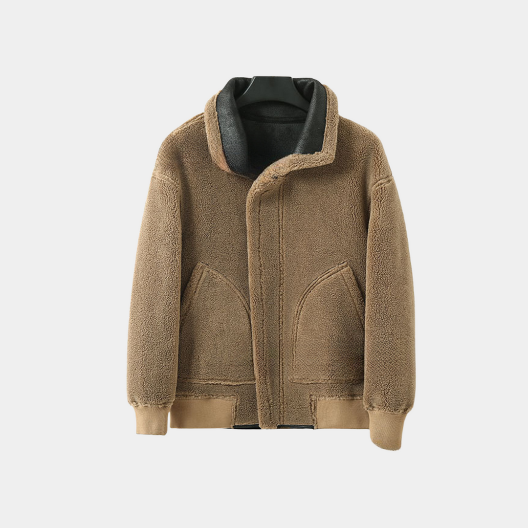 DOUBLE-SIDED LAMB WOOL JACKET