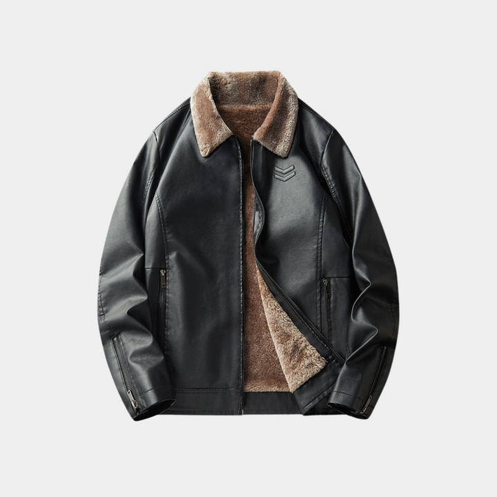 HERITAGE LEATHER AVIATOR JACKET