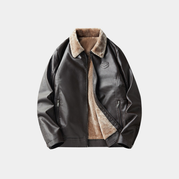 HERITAGE LEATHER AVIATOR JACKET