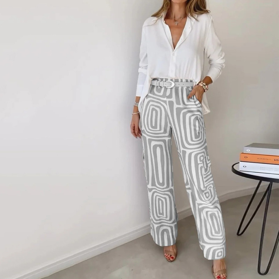 GEOMETRIC ELEGANCE PANTS
