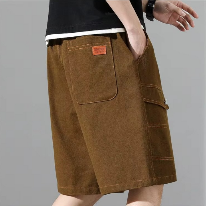 NICOLÒ CONTRAST STITCH SHORTS