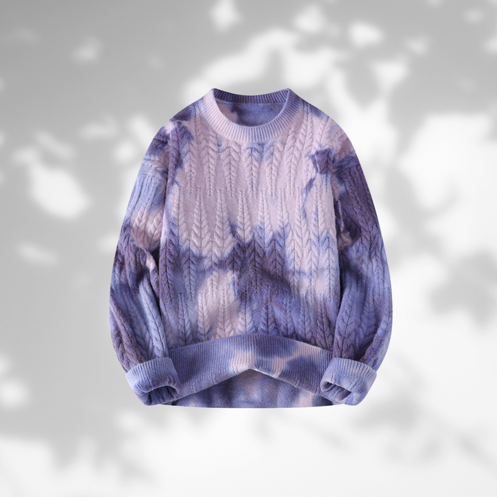 'FOLLOW YOUR ART' TIE DYE SWEATER