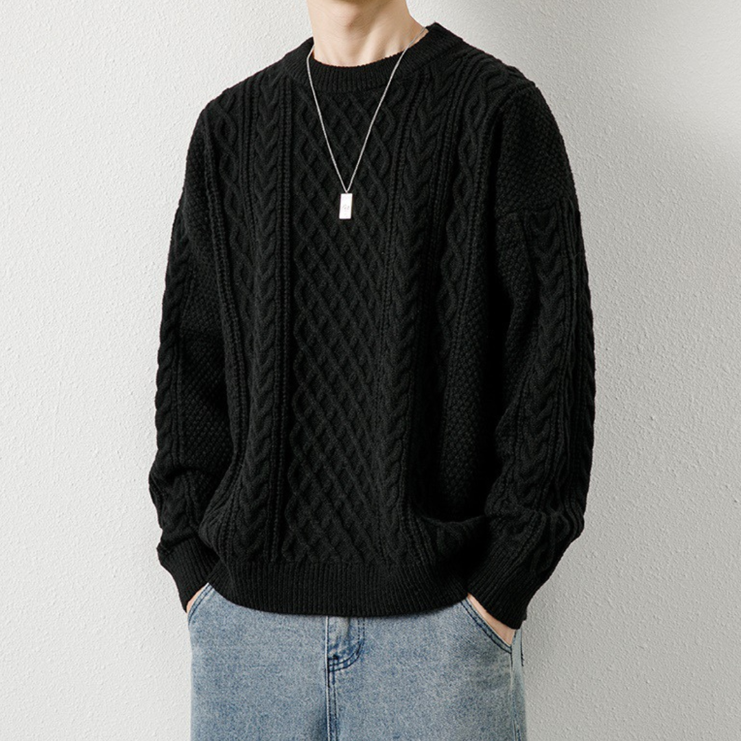 VALENTINO TEXTURED KNIT SWEATER