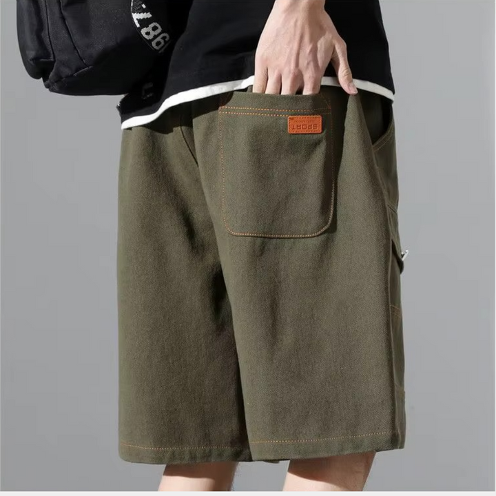 NICOLÒ CONTRAST STITCH SHORTS