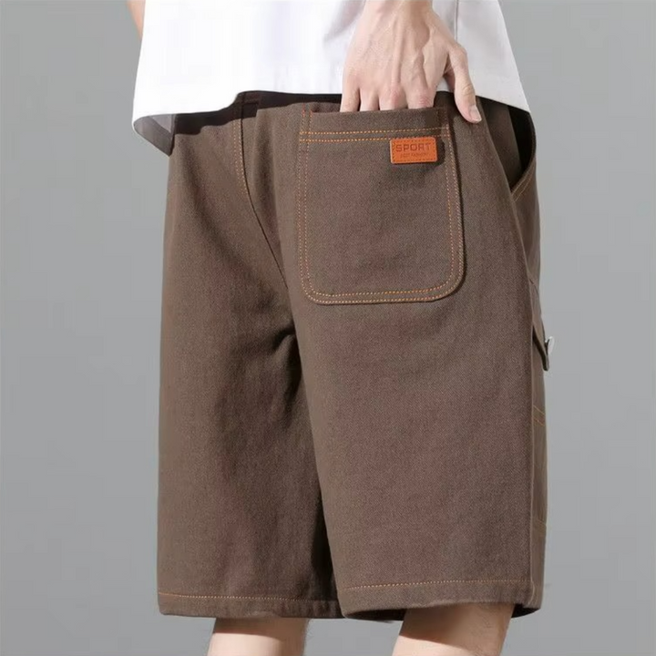 NICOLÒ CONTRAST STITCH SHORTS