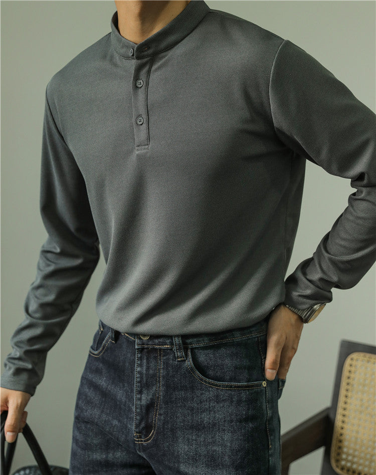 LONG SLEEVE CLOUD HENLEY