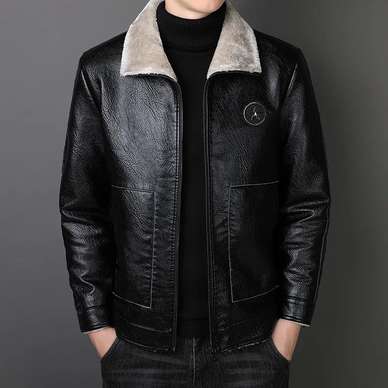 LUCA AVIATOR LEATHER JACKET