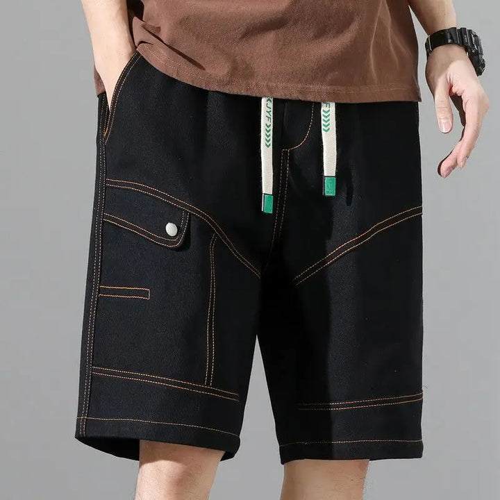 NICOLÒ CONTRAST STITCH SHORTS