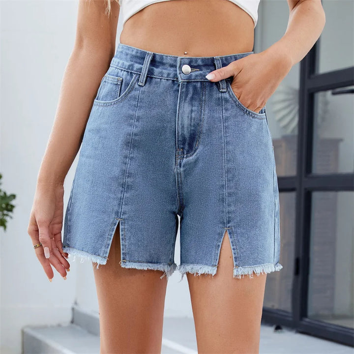 CHLOÉ HIGH-RISE SLIT SHORTS