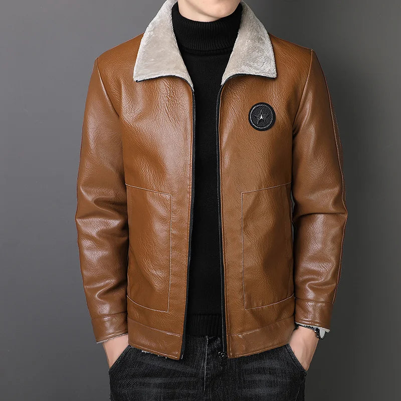 LUCA AVIATOR LEATHER JACKET