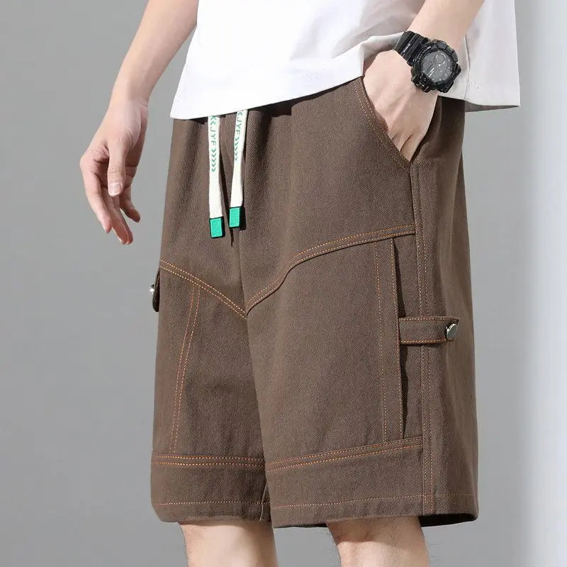 NICOLÒ CONTRAST STITCH SHORTS