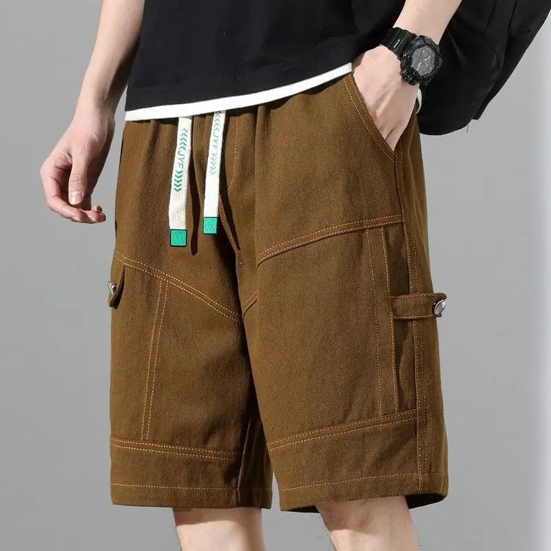 NICOLÒ CONTRAST STITCH SHORTS