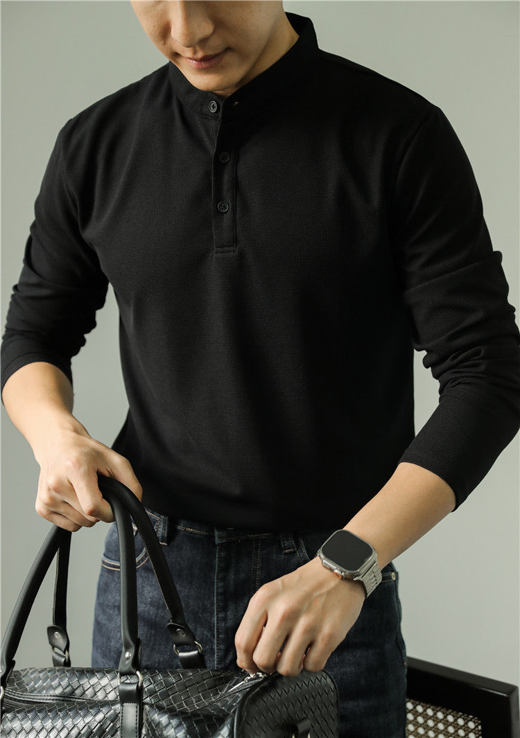 LONG SLEEVE CLOUD HENLEY