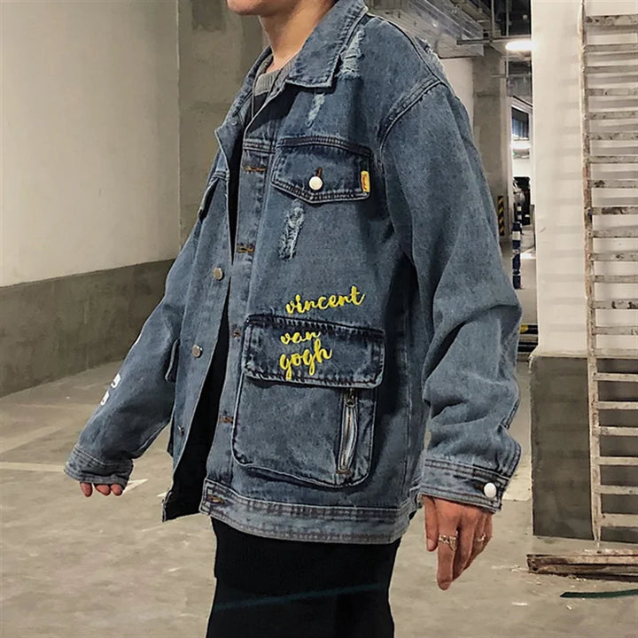Starry Denim Art Jacket